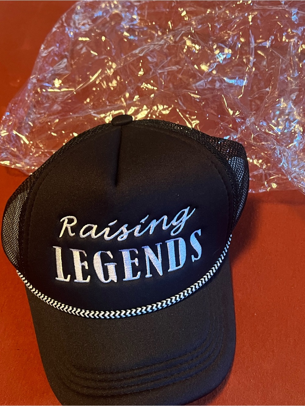 Raising Legends Black Trucker Cap